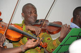 Ghana National Symphony Orchestra records live at the Institute of African Studies, Legon.