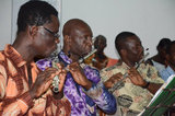 Ghana National Symphony Orchestra records live at the Institute of African Studies, Legon.