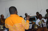 Ghana National Symphony Orchestra records live at the Institute of African Studies, Legon.