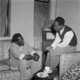 Kwame Nkrumah and Roy Ankrah during an informal meeting at Nkrumah's house. Roy Ankrah was on vacation from the UK in 1958