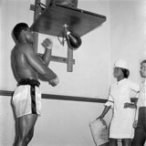 Muhammad Ali training for a fight in London