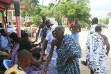 Visit of  Nana Obour Tabiri Shrine by graduate students of  Institute African Studies as part of the Foundations of African Thought.